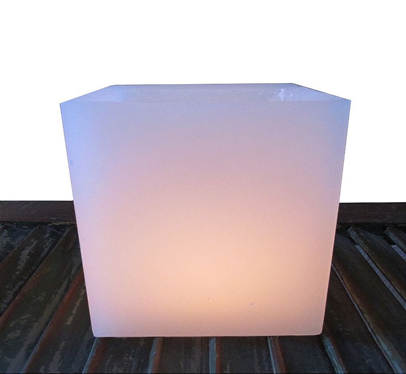 Vela Luminária de chão 12x12x15cm Casamentos E Corredores Encanto