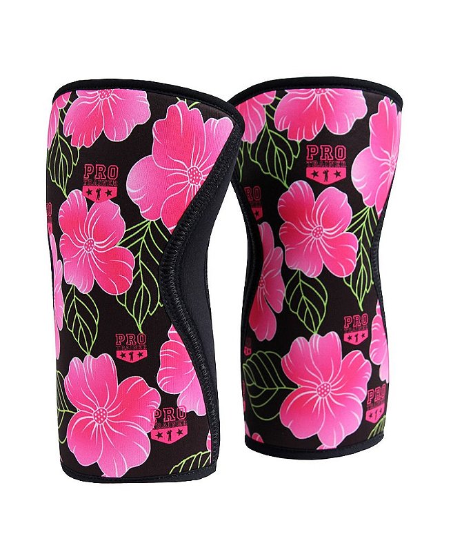 Joelheira Crossfit 5mm Rosa Floral