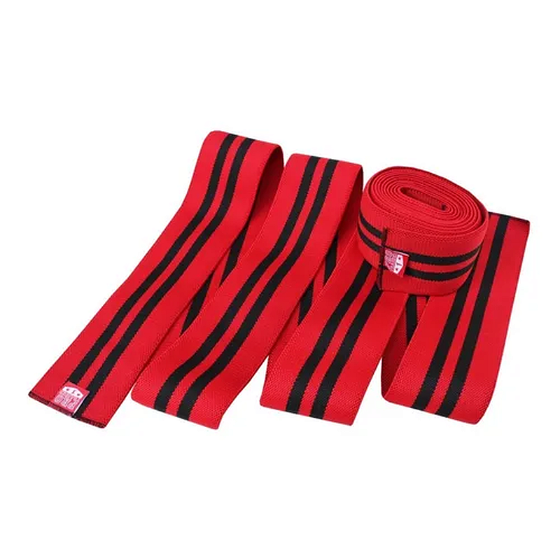 Faixa de Joelho Vermelho com Preto
