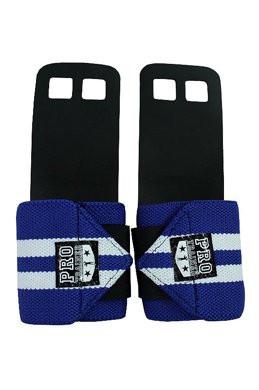 Grip com Munhequeira Azul com Branco