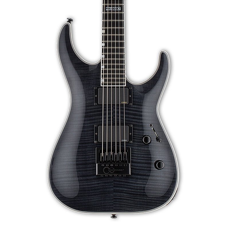 Guitarra Esp Ltd Deluxe Mh-1000 Evertune See Thru Black Nova