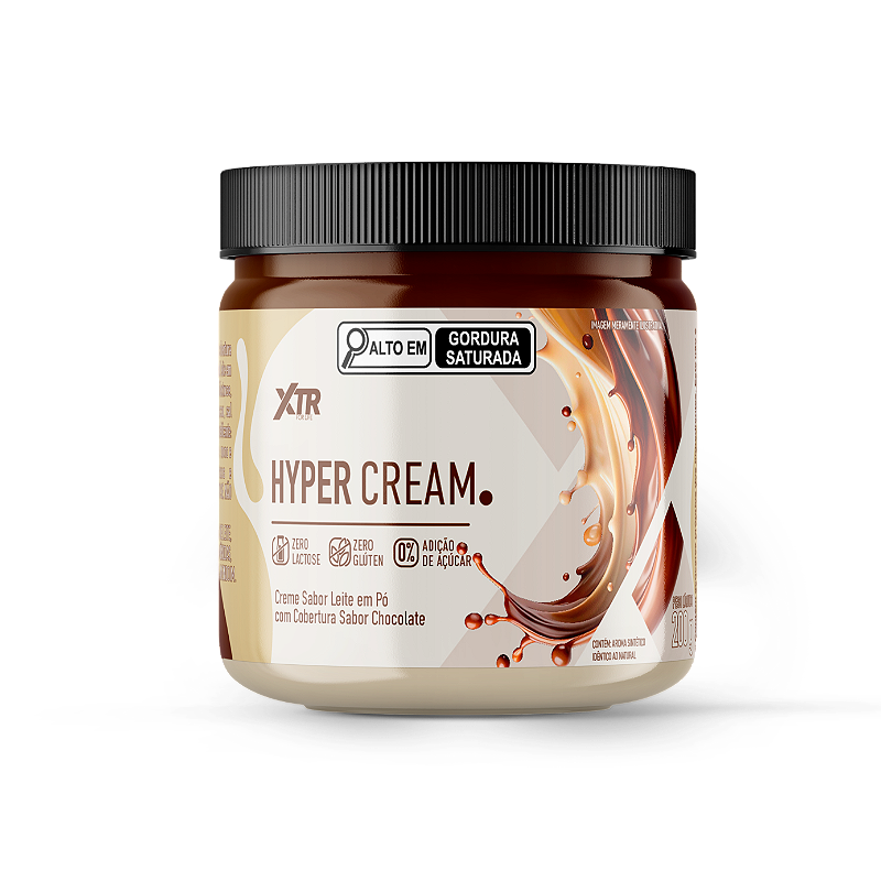 Hyper Cream XTR Leite em Pó + Chocolate – Creme Funcional 200g Zero ...