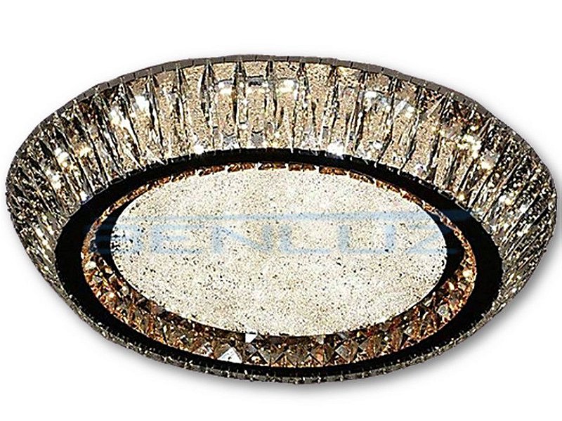 Plafon 30cm Cristal Led 36w 3000k 4000k 6000k Controle Bivolt BENLUZ