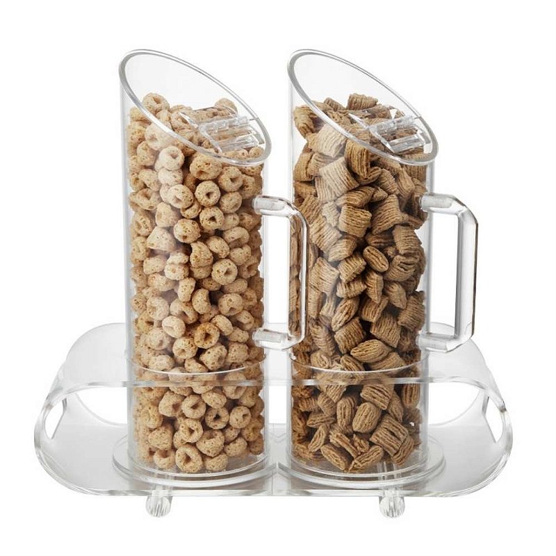 Dispenser Porta Cereal Duplo Acrílico Sunnex 2 Litros Maesttro