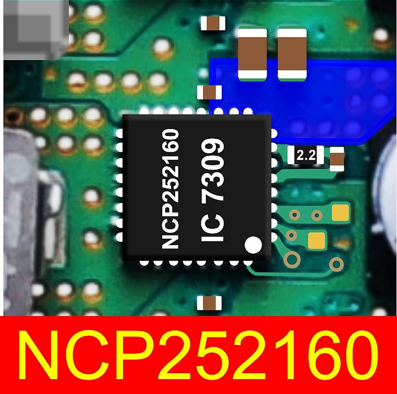 DRMOS - NCP252160 - PEÇA ORIGINAL RETIRADO DE PLACAS