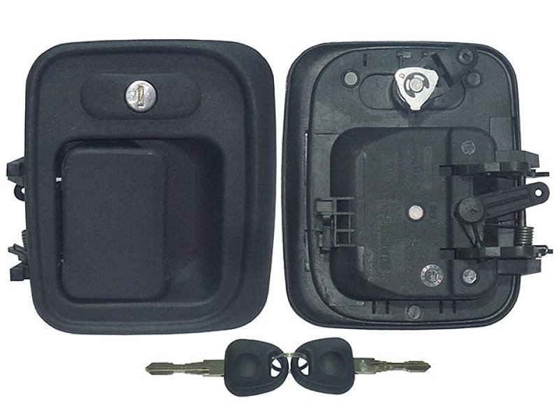 Macaneta Externo Porta Dir. Cinza C/ Chave Mercedes 712C/914C