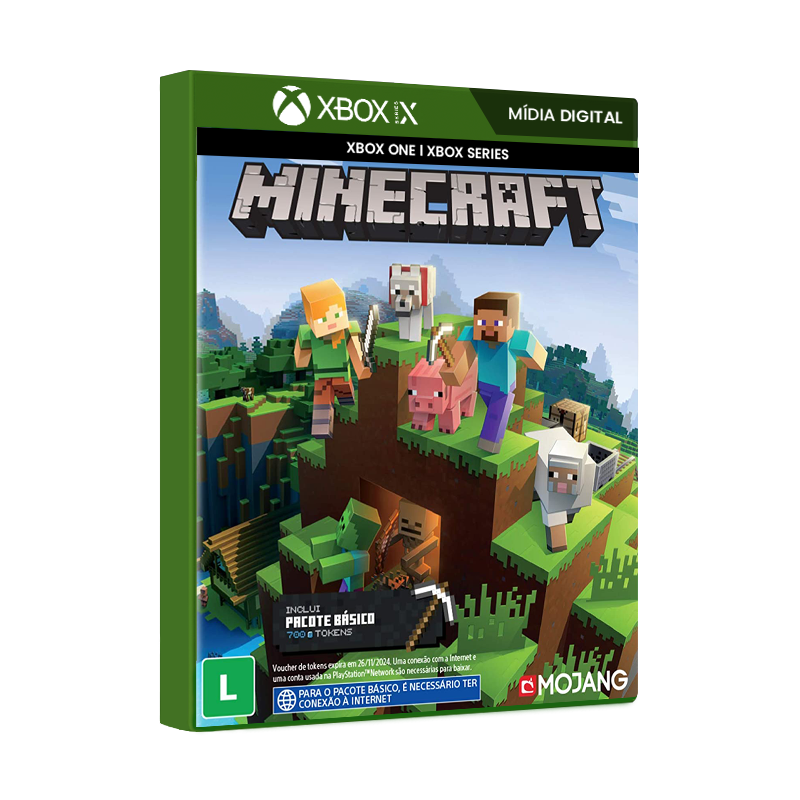 Minecraft Dungeons Jogo Xbox One Midia Digital