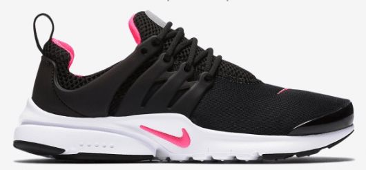 tênis da nike preto com rosa