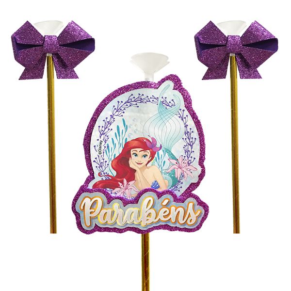 Topo de Bolo Impresso - Princesas Disney - 01unidade - Piffer