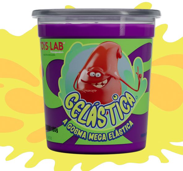 Gosma Pegajosa Violeta 180g Gelástica Mega Elástica - Shop Macrozao