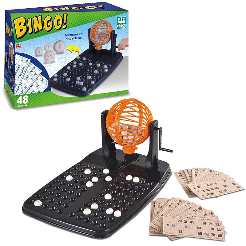 Jogo Infantil - Bingo - 48 Cartelas - Nig Brinquedos