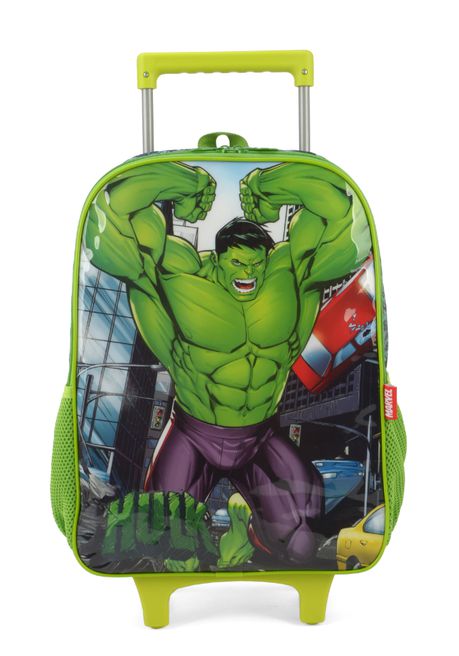 Mochila Escolar De Carrinho Hulk Verde Infantil - Luxcel - Shop Macrozao