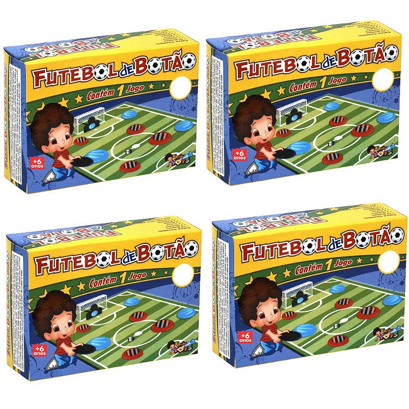 Jogo De Futebol De Botão Com 2 Times Cada - Mini Toys - Botão para