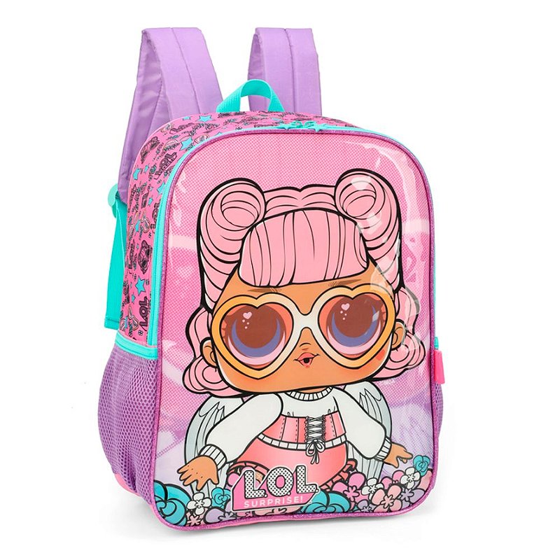 Mochila de Costas LOL Surprise Rosa Escolar Luxcel Shop Macrozao