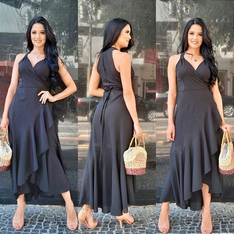 Vestido Longo Envelope Janaina