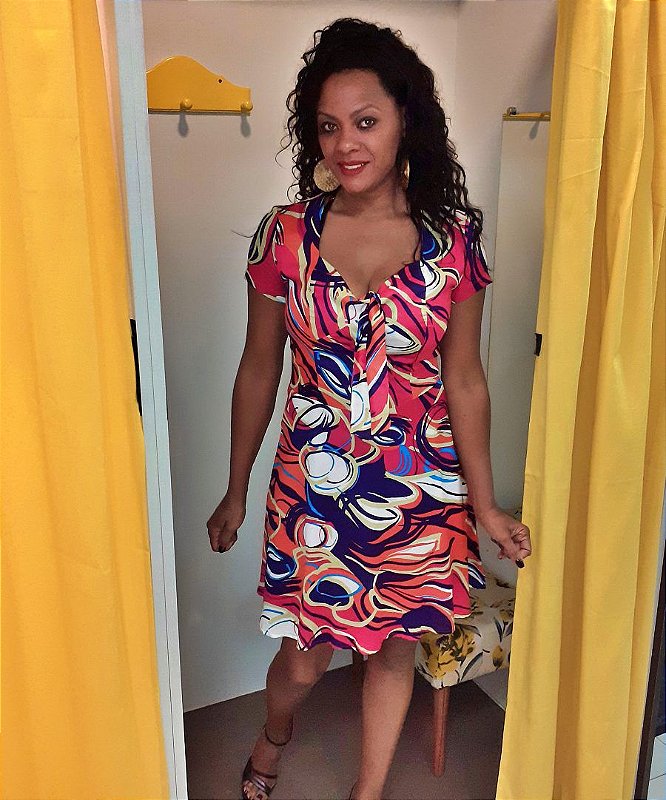 Vestido Curto Spezia em algodão
