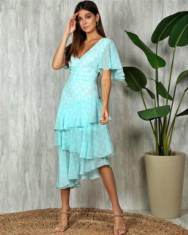 Vestido Midi GGT Spring Ave Rara