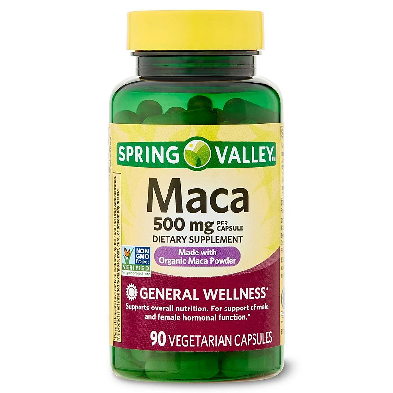 Maca, 500 mg, 90 Cápsulas, Spring Valley - MAGAM