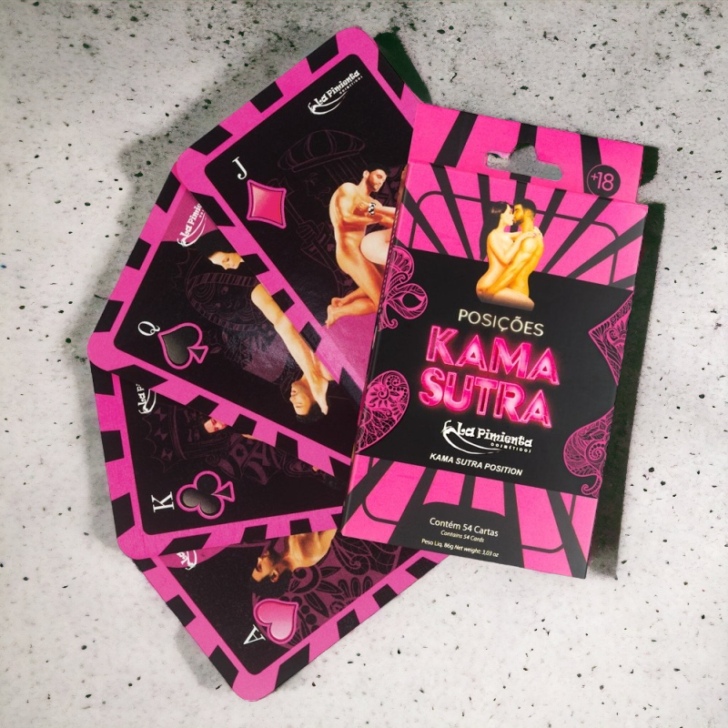 Baralho Kamasutra 54 Cartas Com Posições Ilustradas Bela Sex Boutique 0853