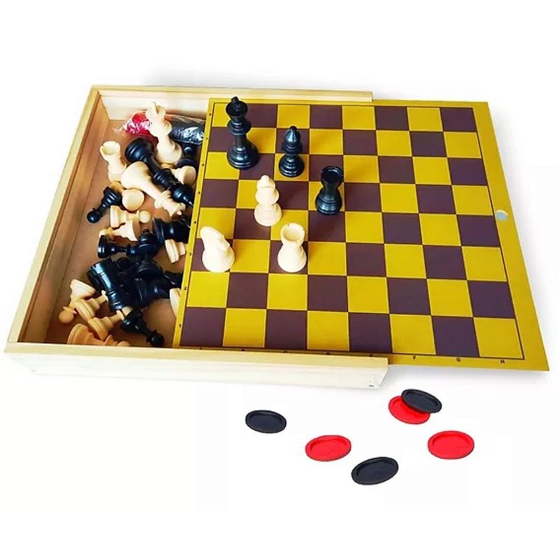 Jogo de tabuleiro magnetico 5 em 1 xadrez dama ludo 2 poket chess set