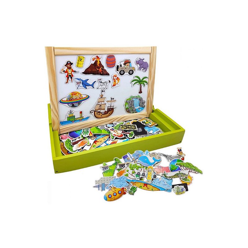 Kit Blocos De Montar 120 Peças + Lousa Infantil Giz E Caneta Carimbras :  : Brinquedos e Jogos