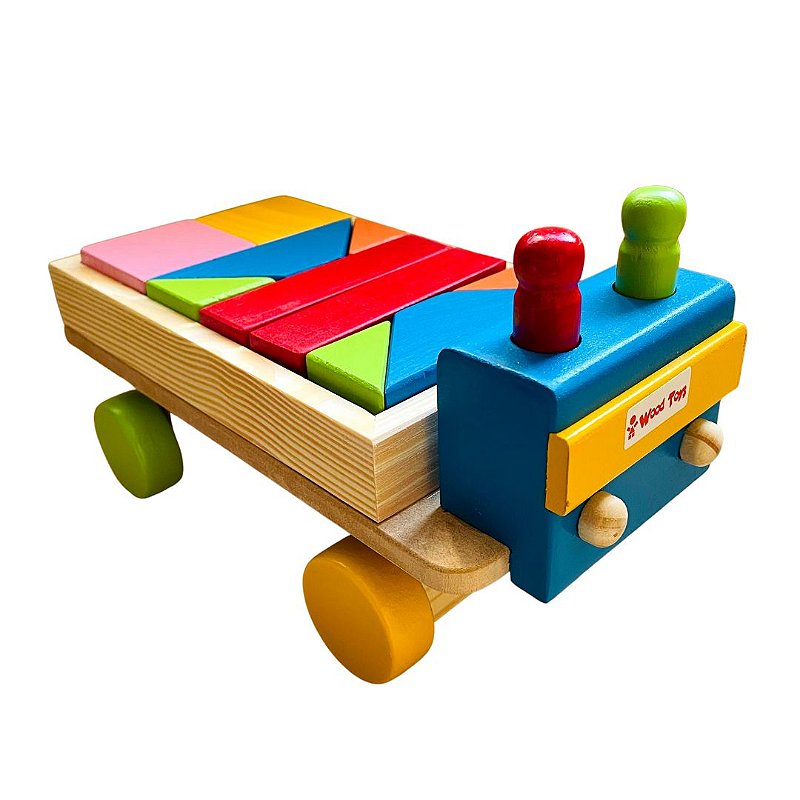 Brinquedo de Madeira - Caminhão com Caçamba - Woodtoys - Ioiô de Pano  Brinquedos Educativos