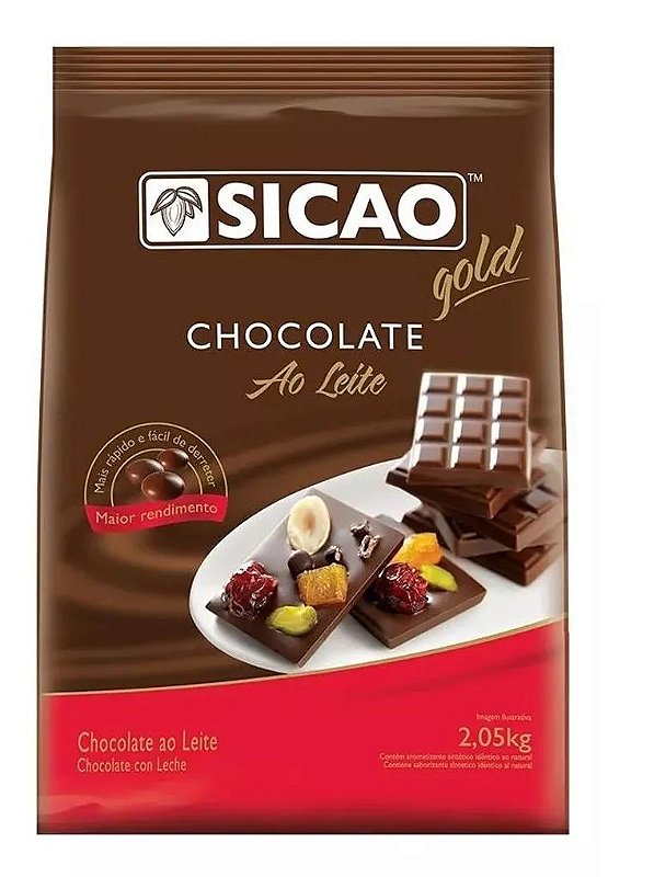 Chocolate Em Gotas Ao Leite Sicao - 2,05kg