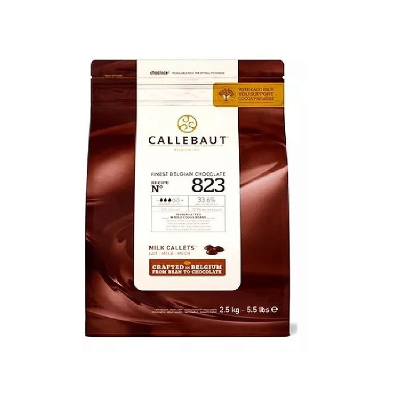 Chocolate Belga ao Leite Callebaut Nº 823 33,6% - 2,01kg