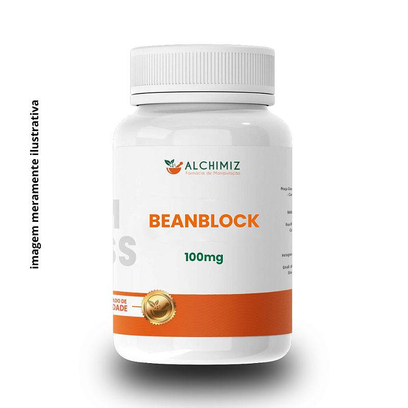 Beanblock 100mg - 60 cápsulas - Alchimiz - Alchimiz Farmácia de Manipulação
