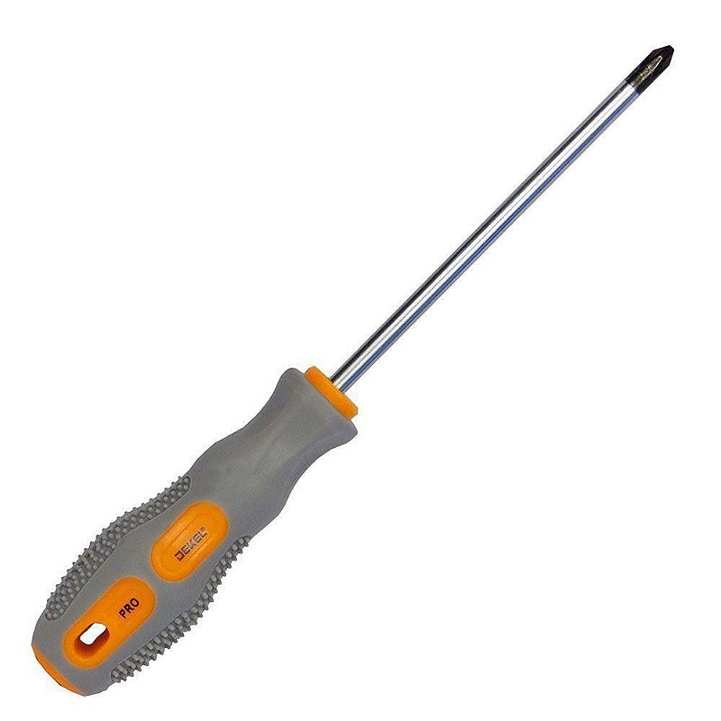 Chave Philips 6mm x 125mm Ponta Imantada Dekel | Cia Informatica