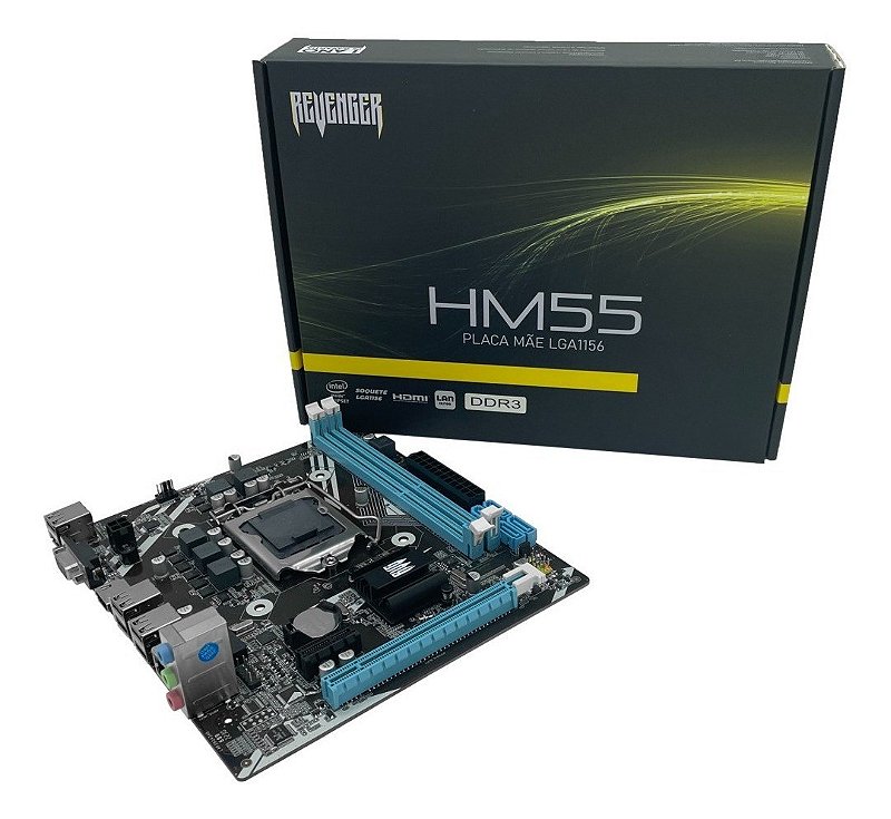 Placa Mãe mATX G-HM55 DDR3 LGA 1156 USB 2.0 HDMI/VGA - Cia Placa Mãe mATX G-HM55 DDR3 LGA 1156 USB 2.0 HDMI/VGA - Cia
