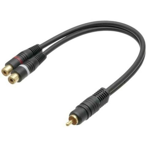 Cabo Y 1x RCA 2X JACK 20CM - Cia da Informática - Os Melhores