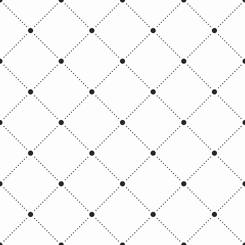 Papel De Parede Adesivo Losangos Pontilhados Pretos Fundo Branco