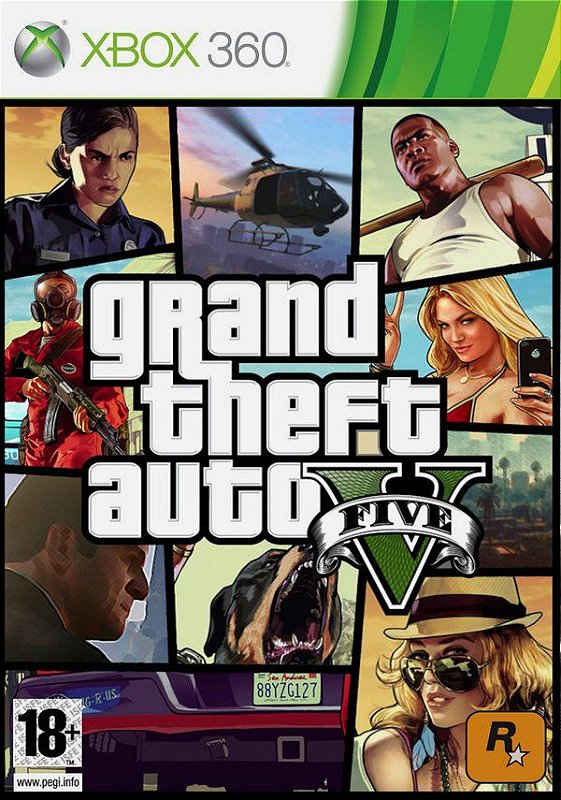 Gta V +jogos Xbox 360 - Mídia Digital - Escorrega o Preço