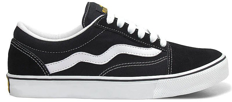 mad rats old school tenis black todo preto