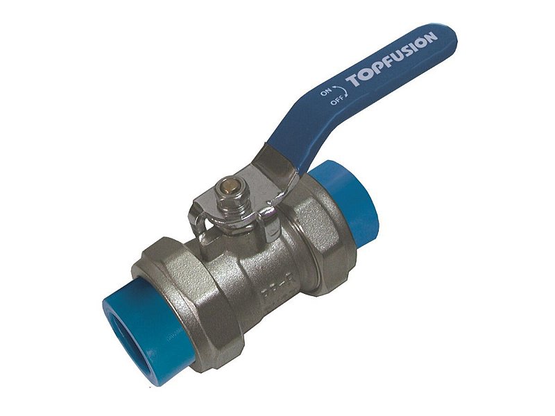 REGISTRO ESFERA 50MM PPR/METAL REDE AR COMPRIMIDO TOPFUSION - Meucompressor