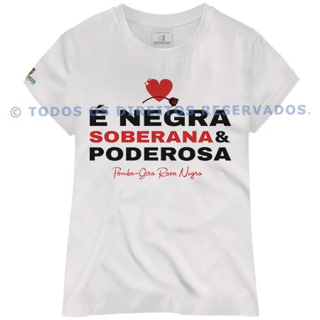 Baby Look Rosa Negra