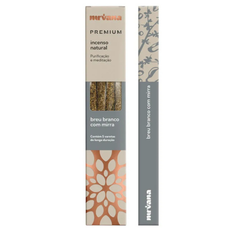 Incenso Nirvana Premium Breu Branco com Mirra