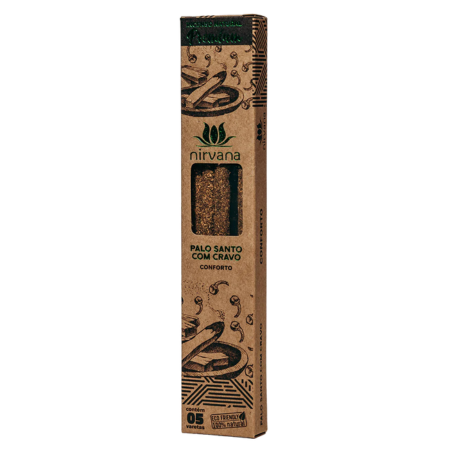 Incenso Nirvana Premium Palo Santo com Cravo: Conforto