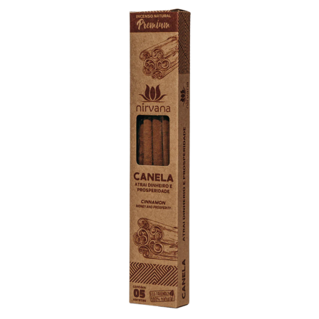 Incenso Nirvana Premium Canela: Atrai Dinheiro e Prosperidade
