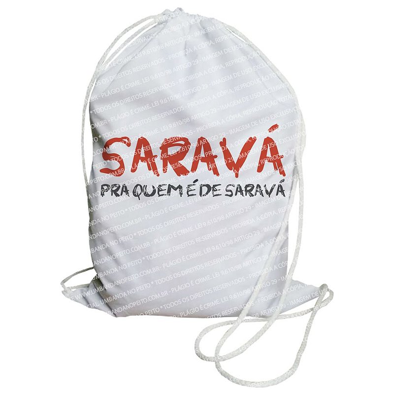 Mochilinha para Guias / Colares / Fios de Contas - Quem é de Saravá