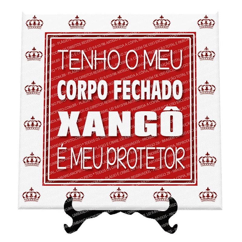 Azulejo Tenho o Meu Corpo Fechado