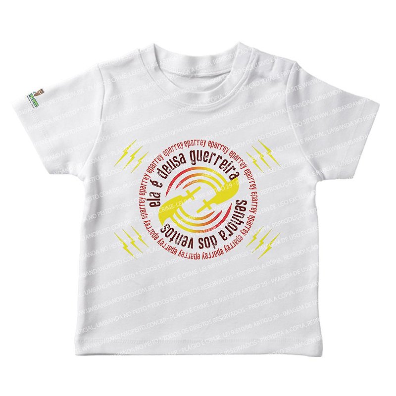 Camiseta Infantil Iansã Deusa Guerreira