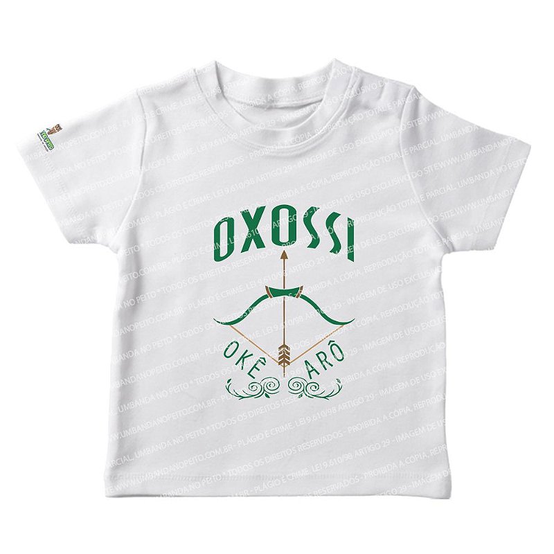 Camiseta Infantil Oxossi Arco e Flecha