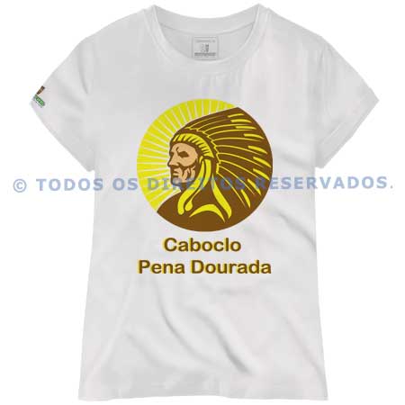 Baby Look Caboclo Pena Dourada