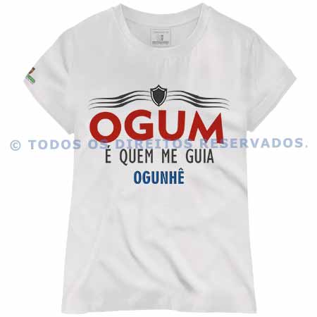 Baby Look Ogum é Quem Me Guia