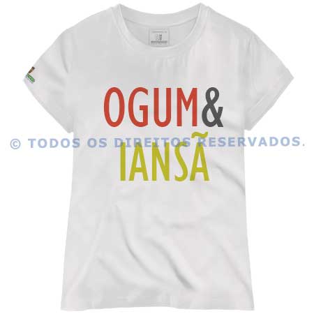 Baby Look Coleção Pai & Mãe: Ogum & Iansã