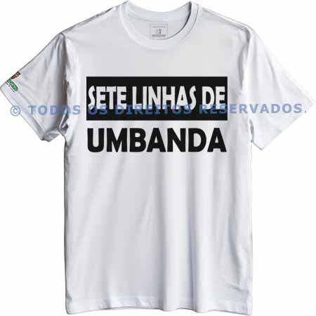 Camiseta Sete Linhas de Umbanda