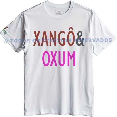 Camiseta Coleção Pai & Mãe: Xangô & Oxum