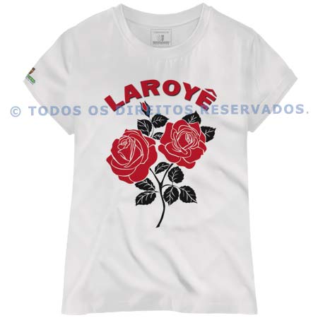 Baby Look Rosas Laroyê